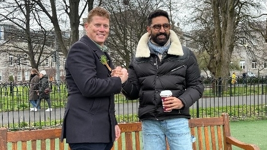 Abhishek Bachchan was welcomed with immense enthusiasm in Dublin as he promoted the European T20 Premier League Abhishek Bachchan was welcomed with immense enthusiasm in Dublin as he promoted the European T20 Premier League
