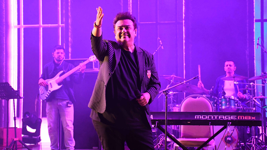 Padma Shri Adnan Sami recently took the stage for his debut performance at the new Plenary Hall inside Bharat Mandapam in Delhi. Padma Shri Adnan Sami recently took the stage for his debut performance at the new Plenary Hall inside Bharat Mandapam in Delhi.