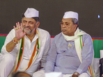 Karnataka Chief Minister Siddaramaiah and Deputy Chief Minister DK Shivakumar.(PTI) Karnataka Chief Minister Siddaramaiah and Deputy Chief Minister DK Shivakumar.(PTI)