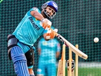 Rishabh Pant during a practise session held in Lucknow Rishabh Pant during a practise session held in Lucknow