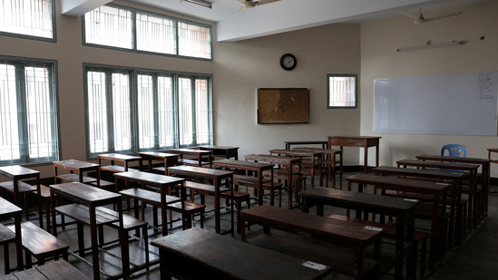 A female teacher at a government girls' school in Shimla, was charged on Tuesday for forcing a pupil to slap her peers for providing inaccurate responses.(REUTERS/representative )
