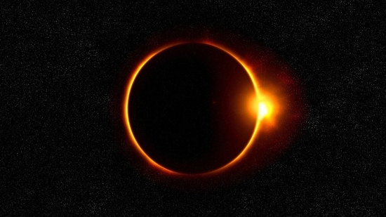The Sun, Moon, and Earth will not be perfectly aligned because of the partial eclipse. As a result, only a portion of the Sun will be hidden, creating the appearance that something has been taken away from it.(Unsplash ) The Sun, Moon, and Earth will not be perfectly aligned because of the partial eclipse. As a result, only a portion of the Sun will be hidden, creating the appearance that something has been taken away from it.(Unsplash )
