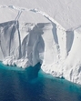 An Antarctic ice shelf scored with cracks, as seen in 2016. (NASA) An Antarctic ice shelf scored with cracks, as seen in 2016. (NASA)