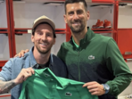 Lionel Messi and Novak Djokovic share a picture after Djokovic's semifinal win at the Miami Open.(Instagram) Lionel Messi and Novak Djokovic share a picture after Djokovic's semifinal win at the Miami Open.(Instagram)