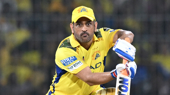 Chennai Super Kings' MS Dhoni in action(REUTERS)