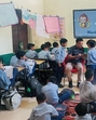 A digitally enhanced class in Nakhrola ’s govt school. (HT Photo) A digitally enhanced class in Nakhrola ’s govt school. (HT Photo)
