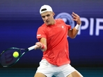 Jakub Mensik upset Novak Djokovic 7-6 (7/4), 7-6 (7/4) to win the Miami Open.(Getty Images via AFP) Jakub Mensik upset Novak Djokovic 7-6 (7/4), 7-6 (7/4) to win the Miami Open.(Getty Images via AFP)