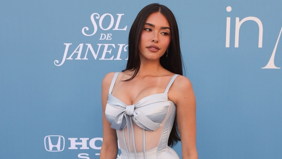 US singer Madison Beer arrives for the 2025 Billboard Women in Music, honoring US rapper and singer Doechii as Billboard Woman of the Year, in the YouTube Theater at Hollywood Park in Inglewood, California, on March 29, 2025. (Photo by ETIENNE LAURENT / AFP)(AFP)