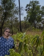 Mumbai, India - March 26, 2025: Moth lady of India, V Shubhalaxmi, standing at the spot in SGNP where she led a replanting mission to get it back to a vibrant forest in Mumbai, India, on Wednesday, March 26, 2025. (Photo by Satish Bate/ Hindustan Times) (Hindustan Times) Mumbai, India - March 26, 2025: Moth lady of India, V Shubhalaxmi, standing at the spot in SGNP where she led a replanting mission to get it back to a vibrant forest in Mumbai, India, on Wednesday, March 26, 2025. (Photo by Satish Bate/ Hindustan Times) (Hindustan Times)