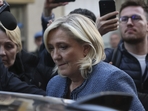 A French court on Monday barred Marine Le Pen from running in the 2027 presidential election after she was convicted of embezzlement.(AP) A French court on Monday barred Marine Le Pen from running in the 2027 presidential election after she was convicted of embezzlement.(AP)