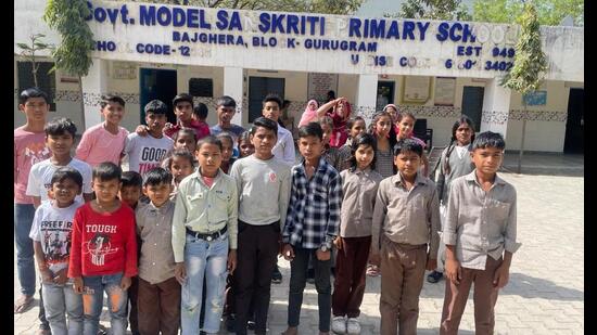 Currently, Gurugram has 90 Sanskriti model schools that provide education from Class 1 to Class 5. (HT PHOTO) Currently, Gurugram has 90 Sanskriti model schools that provide education from Class 1 to Class 5. (HT PHOTO)