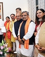 Delhi BJP leaders with Lieutenant Governor Vinai Kumar Saxena. (Photo from X) Delhi BJP leaders with Lieutenant Governor Vinai Kumar Saxena. (Photo from X)