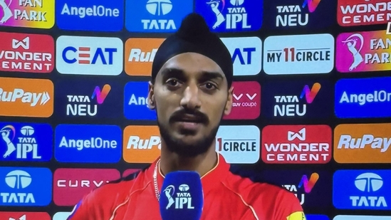 Arshdeep Singh during the mid-match chat in LSG vs PBKS match(JioHotstar) Arshdeep Singh during the mid-match chat in LSG vs PBKS match(JioHotstar)