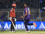 Chasing 201 runs, SRH were bowled out for 120 in 16.4 overs in what turned out to be a one-sided encounter.(REUTERS)