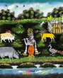 Lord Krishna in a jal sanjhi work by Rajesh Vaishnav (Veidehi Gite) Lord Krishna in a jal sanjhi work by Rajesh Vaishnav (Veidehi Gite)