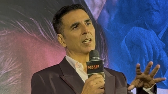 Akshay Kumar at the Kesari Chapter 2 trailer launch