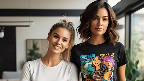 Experience tee-rific choices! Get stylish t-shirts for women to suit every mood(AI Generated) Experience tee-rific choices! Get stylish t-shirts for women to suit every mood(AI Generated)