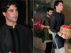 Aarav Bhatia stuns at Eid party with stylish black kurta look. (Instagram) Aarav Bhatia stuns at Eid party with stylish black kurta look. (Instagram)