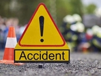According to officials, the truck had been halted on the left side of the road due to a punctured tyre, when the incident happened. According to officials, the truck had been halted on the left side of the road due to a punctured tyre, when the incident happened.