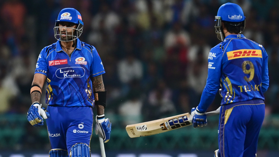 MI's Suryakumar Yadav and Tilak Varma(Deepak Gupta/Hindustan Times)