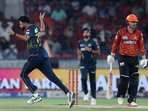 Mohammed Siraj returned with figures of 4/17. Meanwhile, Sai Kishore and Prasidh Krishna took two-wicket hauls respectively.(REUTERS)