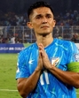 File photo of India and Bengaluru FC striker Sunil Chhetri after the national team’s game against Kuwait at the Vivekananda Yuba Bharati Krirangan, Kolkata on June 6, 2024. (REUTERS) File photo of India and Bengaluru FC striker Sunil Chhetri after the national team’s game against Kuwait at the Vivekananda Yuba Bharati Krirangan, Kolkata on June 6, 2024. (REUTERS)