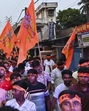 People take part in a religious procession on the occasion of Ram Navami, in Nadia, West Bengal, on Sunday. (PTI) People take part in a religious procession on the occasion of Ram Navami, in Nadia, West Bengal, on Sunday. (PTI)