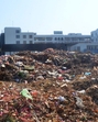 The garbage dump behind Satpaul Mittal School in Dugri on Saturday. (Gurpreet Singh/HT) The garbage dump behind Satpaul Mittal School in Dugri on Saturday. (Gurpreet Singh/HT)