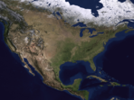 Researchers found that these drip-like structures extend about 640 kilometres (400 miles) underground and are located beneath a wide region including Michigan, Nebraska, and Alabama. (source: NASA) Researchers found that these drip-like structures extend about 640 kilometres (400 miles) underground and are located beneath a wide region including Michigan, Nebraska, and Alabama. (source: NASA)