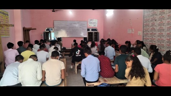 Students at a government-aided school in Prayagraj (File photo) Students at a government-aided school in Prayagraj (File photo)