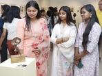 Printmaking and sculpture exhibition by students of the College of Arts and Crafts, underway at Kala Srot Printmaking and sculpture exhibition by students of the College of Arts and Crafts, underway at Kala Srot