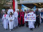 Catholic bishops have ended a partnership with the Trump administration(AP) Catholic bishops have ended a partnership with the Trump administration(AP)
