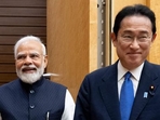 Japanese Prime Minister Fumio Kishida and Indian Prime Minister Narendra Modi during the Quad Leaders Summit at Kantei in Tokyo (AFP) (File)(HT_PRINT) Japanese Prime Minister Fumio Kishida and Indian Prime Minister Narendra Modi during the Quad Leaders Summit at Kantei in Tokyo (AFP) (File)(HT_PRINT)