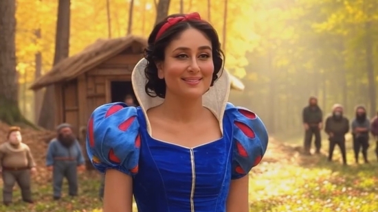 Kareena Kapoor radiates timeless beauty and innocence as Snow White.