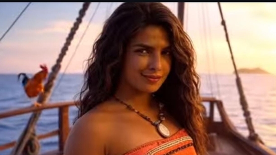 Priyanka Chopra embodies the adventurous spirit of Moana in the reimagined image.(Ai TOT)
