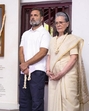 Congress leaders Mallikarjun Kharge, Rahul Gandhi, and Sonia Gandhi in Ahmedabad. (X) Congress leaders Mallikarjun Kharge, Rahul Gandhi, and Sonia Gandhi in Ahmedabad. (X)