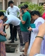 Following the surge in complaints, officials from the Greater Noida authority and the district health department visited the society on Tuesday and collected water samples. (HT Photo) Following the surge in complaints, officials from the Greater Noida authority and the district health department visited the society on Tuesday and collected water samples. (HT Photo)