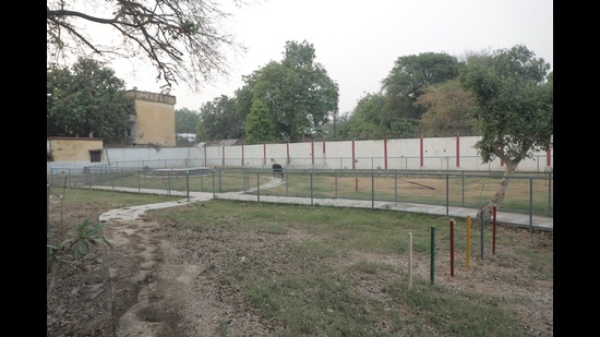 A view of the Dog Park coming up in Civil Lines (HT) A view of the Dog Park coming up in Civil Lines (HT)