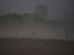 Delhi, Gururgam, Noida and other NCR areas witnessed sudden dust storm on Thursday. (Parveen Kumar/Hindustan Times) Delhi, Gururgam, Noida and other NCR areas witnessed sudden dust storm on Thursday. (Parveen Kumar/Hindustan Times)