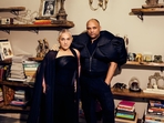Designer Gaurav Gupta and his friend Navkirat Sodhi pose together at their Delhi home. Designer Gaurav Gupta and his friend Navkirat Sodhi pose together at their Delhi home.
