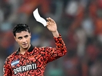 Abhishek Sharma broke the record for highest score in the history of the IPL by an Indian and helped the Sunrisers Hyderabad get back to winning ways in spectacular fashion. SRH made a mockery of a target of 246 that had been presented to them by Punjab Kings, chasing it down with eight wickets and nine balls to spare. (AFP) Abhishek Sharma broke the record for highest score in the history of the IPL by an Indian and helped the Sunrisers Hyderabad get back to winning ways in spectacular fashion. SRH made a mockery of a target of 246 that had been presented to them by Punjab Kings, chasing it down with eight wickets and nine balls to spare. (AFP)