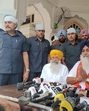 Sukhbir Singh Badal after being elected the SAD president during the delegate meeting of the party, held at Teja Singh Samundri Hall, the headquarters of the Shiromani Gurdwara Parbandhak Committee, at the Golden Temple complex on Saturday. (HT File) Sukhbir Singh Badal after being elected the SAD president during the delegate meeting of the party, held at Teja Singh Samundri Hall, the headquarters of the Shiromani Gurdwara Parbandhak Committee, at the Golden Temple complex on Saturday. (HT File)
