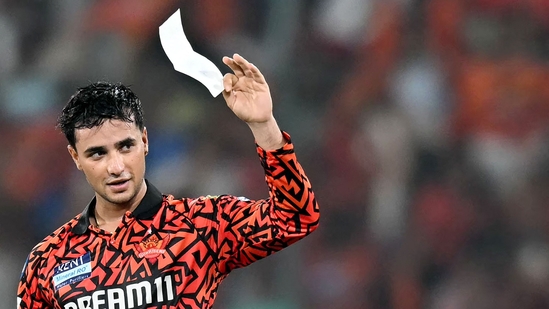 Abhishek Sharma broke the record for highest score in the history of the IPL by an Indian and helped the Sunrisers Hyderabad get back to winning ways in spectacular fashion. SRH made a mockery of a target of 246 that had been presented to them by Punjab Kings, chasing it down with eight wickets and nine balls to spare. (AFP)
