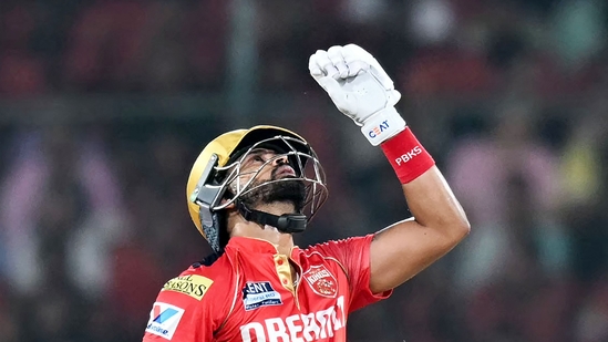 Punjab Kings captain Shreyas Iyer delivered once again, scoring a half-century in just 22 balls to take his side past 150 in just over 12 overs. (AFP)