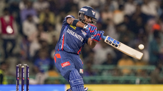 Chasing 181 runs, LSG reached 186/4 in 19.3 overs, with Nicholas Pooran hammering 61 off 34 balls.(PTI)