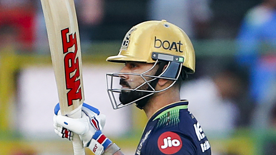 Virat Kohli remained unbeaten on 62* as he guided Royal Challengers Bengaluru to a 9-wicket victory in just 17.3 overs against Rajasthan Royals, at the Sawai Mansingh Stadium in Jaipur.