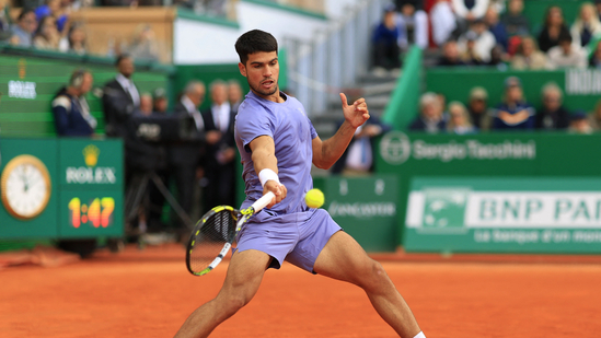 Carlos Alcaraz won his first Monte Carlo Masters title on Sunday.(REUTERS)