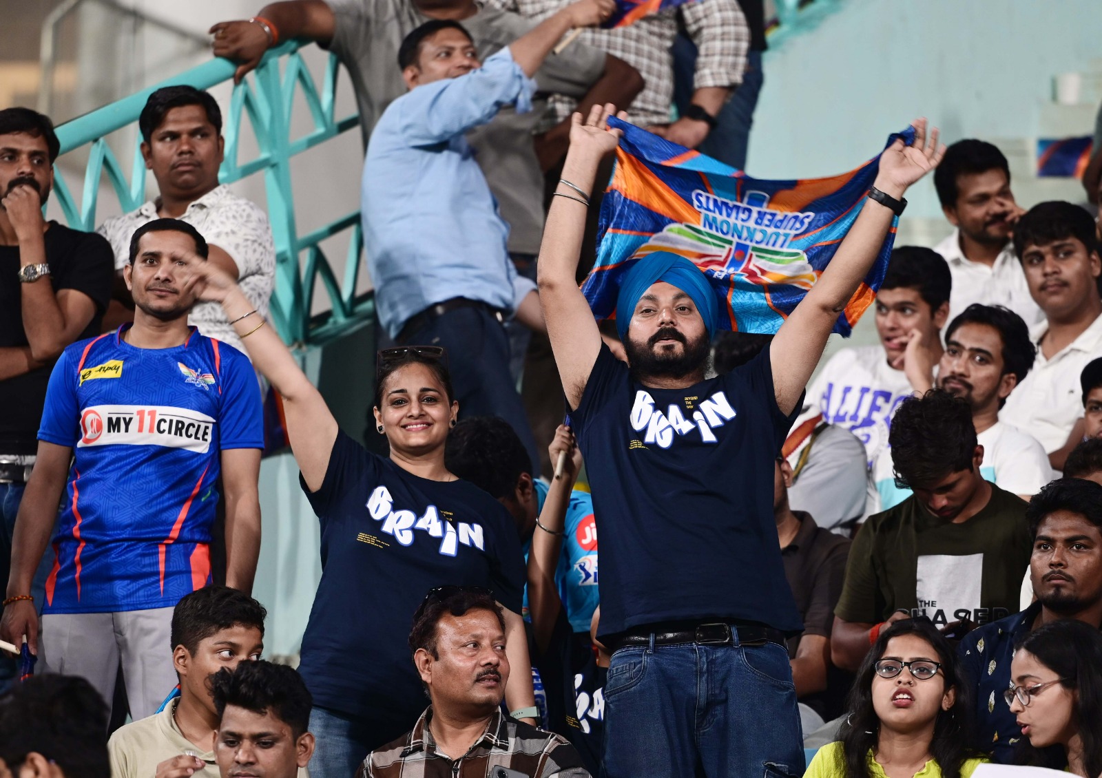 IPL lovers at stadium in Lucknow(Photo: Deepak Gupta/HT) IPL lovers at stadium in Lucknow(Photo: Deepak Gupta/HT)