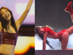 Blackpink's Jennie (L) and Lisa (R) perform during their respective sets at Coachella 2025(X) Blackpink's Jennie (L) and Lisa (R) perform during their respective sets at Coachella 2025(X)