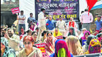 Protesters in Gokalpuri on Monday. (HT Photo) Protesters in Gokalpuri on Monday. (HT Photo)